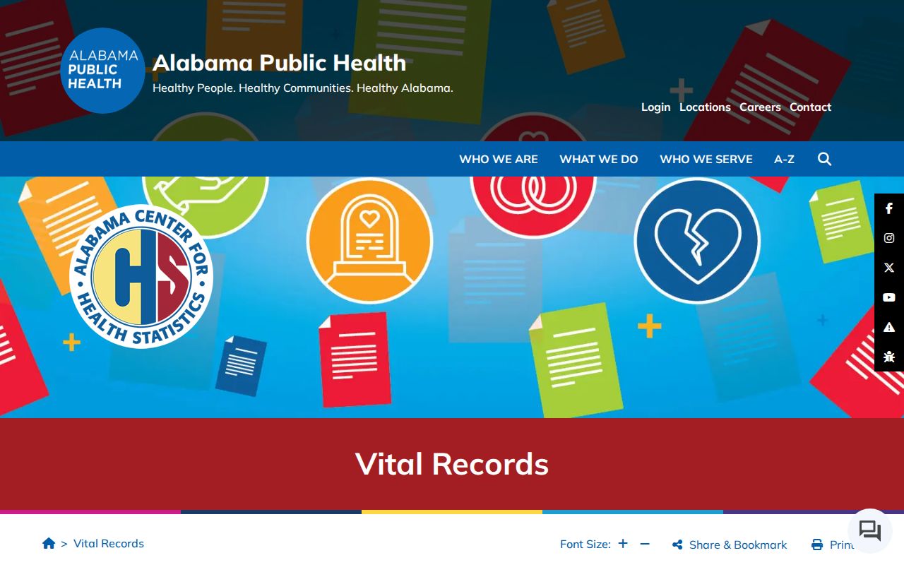 Tuscaloosa residents directory Alabama vital records access