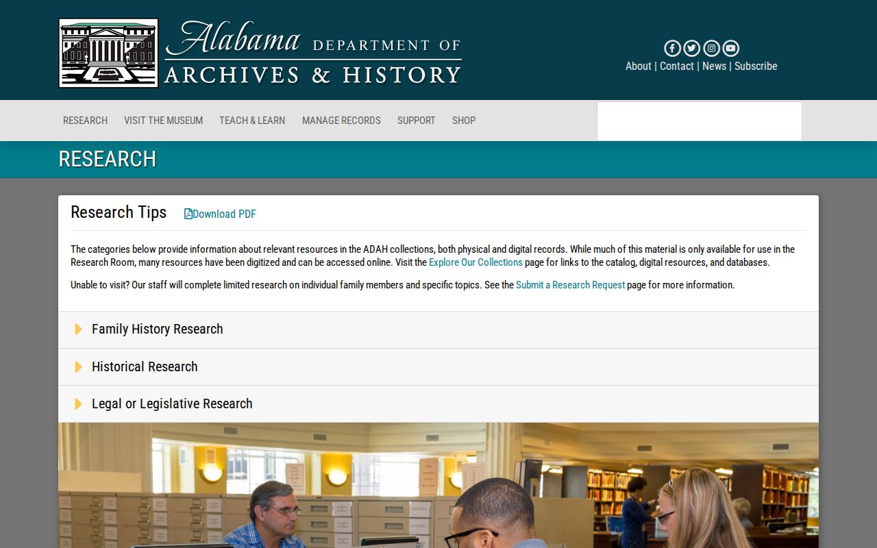 Tuscaloosa previous residents Alabama Archives genealogy guidance