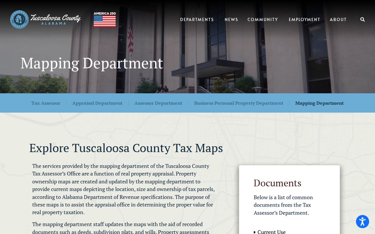 Tuscaloosa street directory county mapping methods